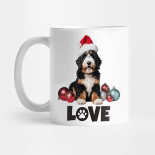 Christmas Bernedoodle LOVE Mug